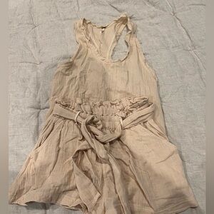 Free People Linen Short Set